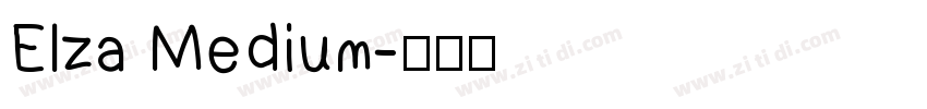 Elza Medium字体转换